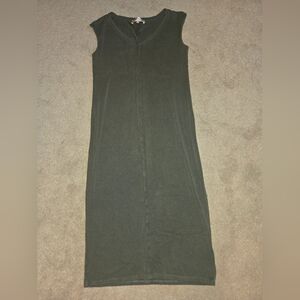 Philosophy Olive Sleeveless V-Neck Maxi Dress